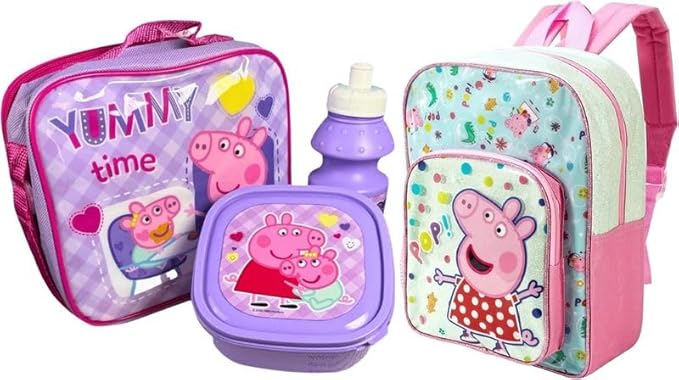 Kids 4-Piece Character School Set β Backpack, Lunch Bag, Drinks Bottle & Sandwich Box | Durable, Colourful & Perfect for School (Deluxe Batman)