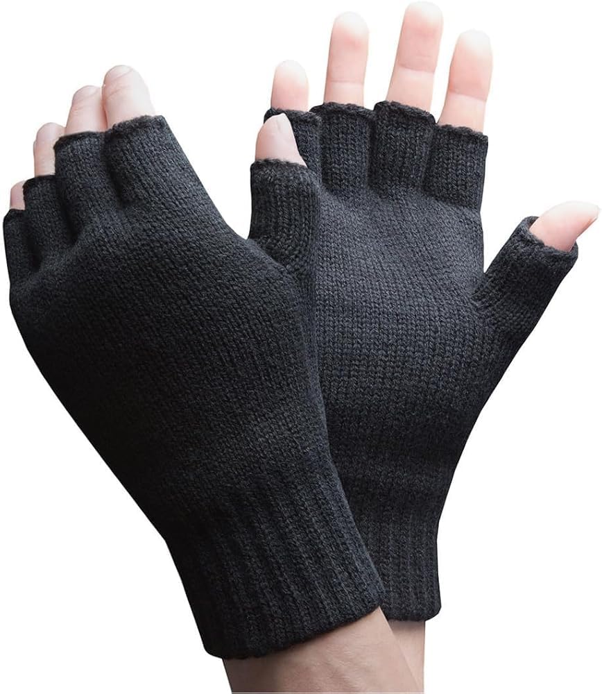 LADIES HANDY THERMAL FINGERLESS KNITTED WINTER GLOVE ONE SIZE
