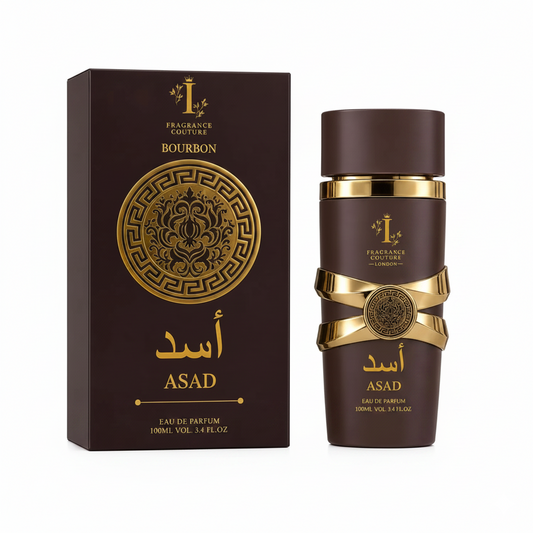 Asad Bourbon By Fragrance Couture Luxury Arabic Perfume for Men 100ml – Long Lasting Oud & Amber Fragrance