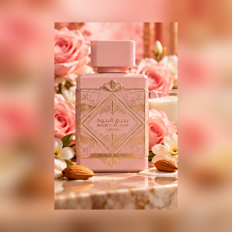 Badee Al Oud noble blush luxury background illustration