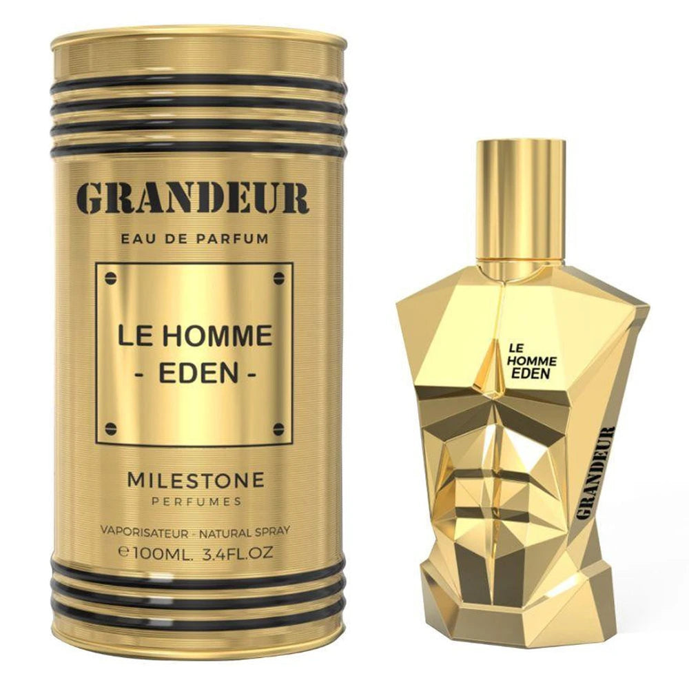 Grandeur Le Homme Eden by Milestone Eau de Parfum 100ml bottle and box
