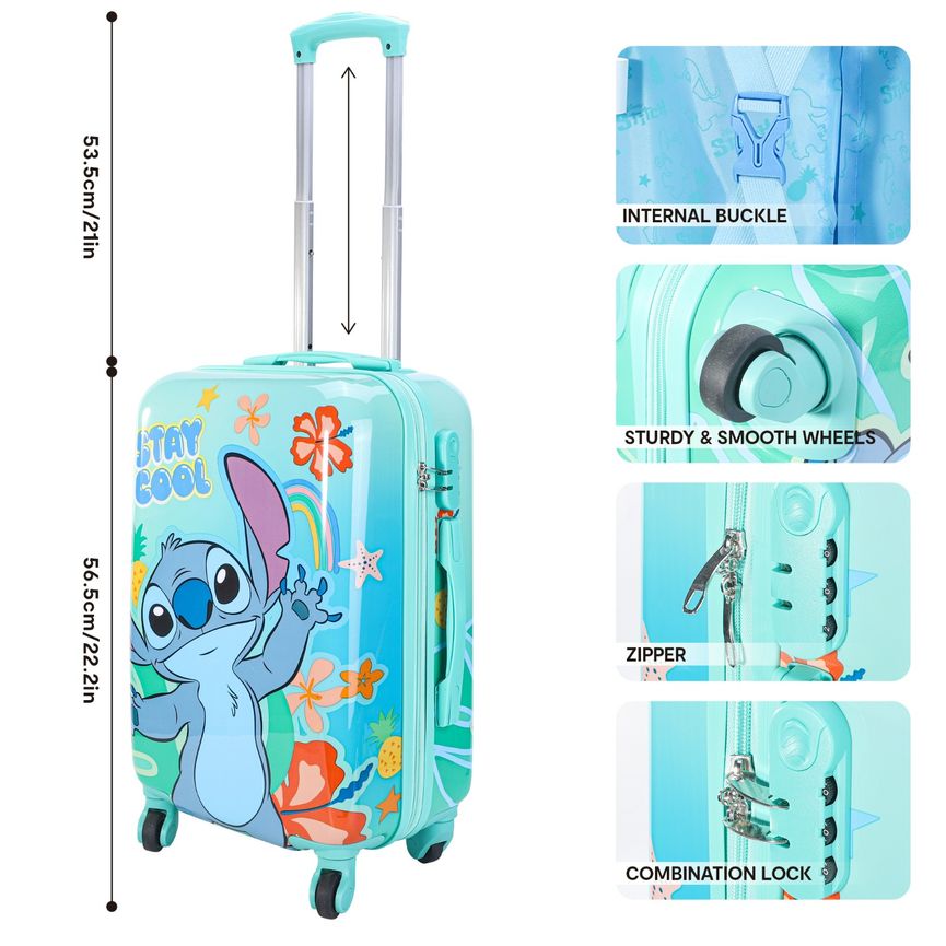 Lilo & Stitch Hard Shell Trolley Suitcase 57 x 39 x 22cm