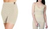 Women’s Thermal 2-Piece Set French Neck Spencer Vest (Round Neck &V-Neck) with Pantee or Long John Bottoms Soft, Warm Winter Black & White