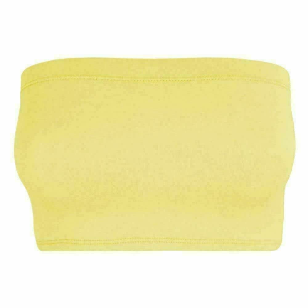 Women Bandeau Bra Crop - Comfortable Strapless Boob Tube for Girls, Women - Sexy Stretchy Wrapped Breast Bra