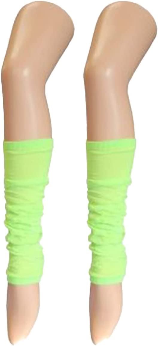 Dance Plain Ribbed Leg Warmers – 80s Ballet Style Acrylic Stretch Warmers for Dance, Sports & Costume Parties