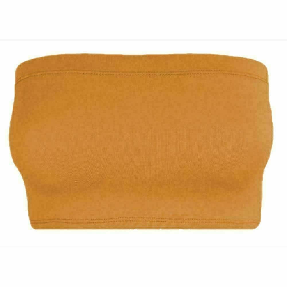 Women Bandeau Bra Crop - Comfortable Strapless Boob Tube for Girls, Women - Sexy Stretchy Wrapped Breast Bra