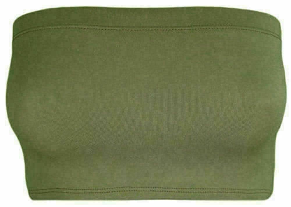 Women Bandeau Bra Crop - Comfortable Strapless Boob Tube for Girls, Women - Sexy Stretchy Wrapped Breast Bra