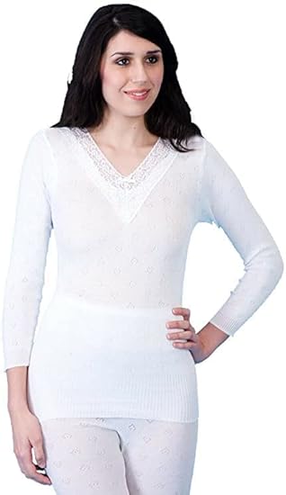 Ladies 100% Cotton Thermal Vest – Women’s Round Neck Sleeveless Underwear Top – Soft Breathable Base Layer (UK Made)