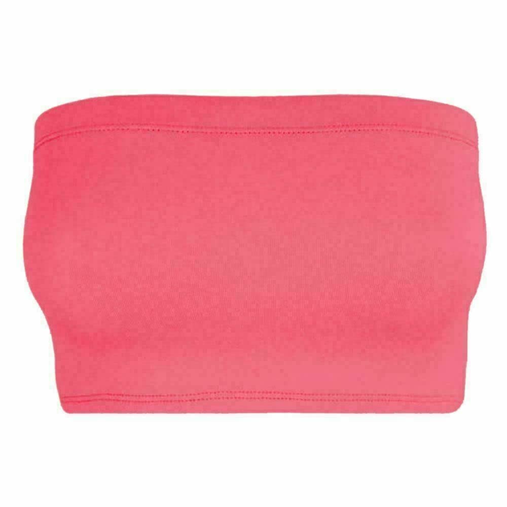 Women Bandeau Bra Crop - Comfortable Strapless Boob Tube for Girls, Women - Sexy Stretchy Wrapped Breast Bra