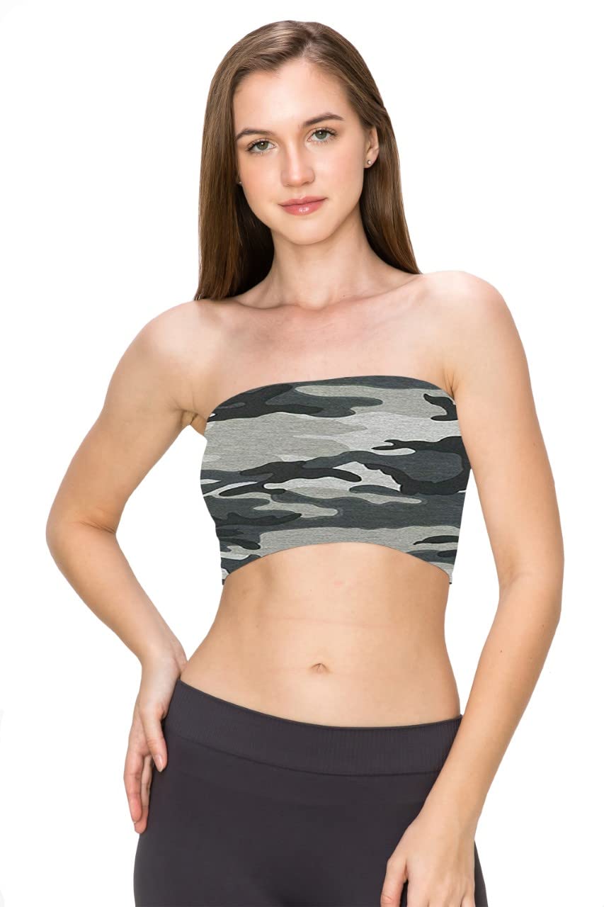 Women Bandeau Bra Crop - Comfortable Strapless Boob Tube for Girls, Women - Sexy Stretchy Wrapped Breast Bra