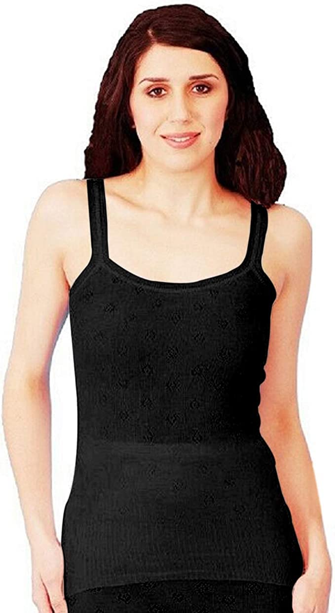 Snowdrop Ladies Camisole Vest Winter Thermal Underwear V-Neck