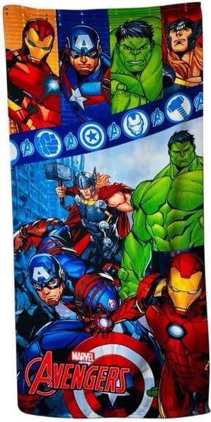 Kids Character Beach Towel – 100% Polyester – Soft & Absorbent – Ideal for Holidays, Swimming & Bath Time (Av)