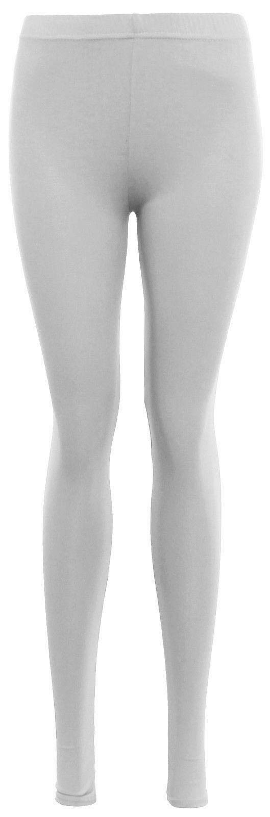 Women’s Full Length Black Leggings – High Waist Stretch Skinny Fit Cotton Ankle Leggings