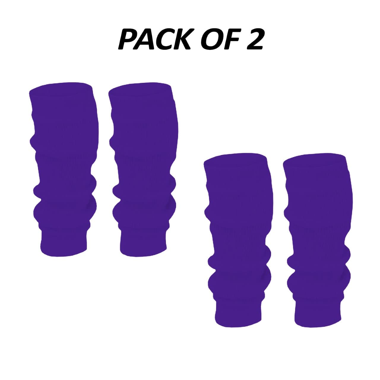 Dance Plain Ribbed Leg Warmers – 80s Ballet Style Acrylic Stretch Warmers for Dance, Sports & Costume Parties