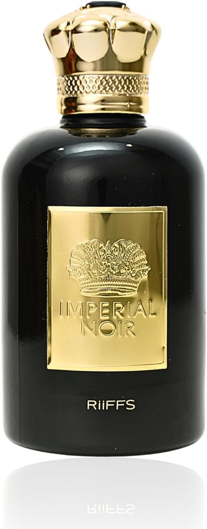 Riiffs Imperial Noir – Dark Luxury Unisex Eau de Parfum | Long-Lasting Warm Spicy & Woody Fragrance | Bold, Sensual Evening Scent for Men & Women