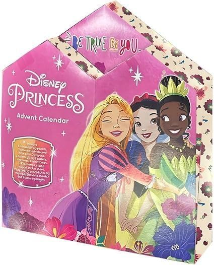Princess Advent Calendar 2025 – 24 Days of Magical Surprises for Kids | Official Disney Gift Set for Girls | Countdown to Christmas with Toys & Accessories