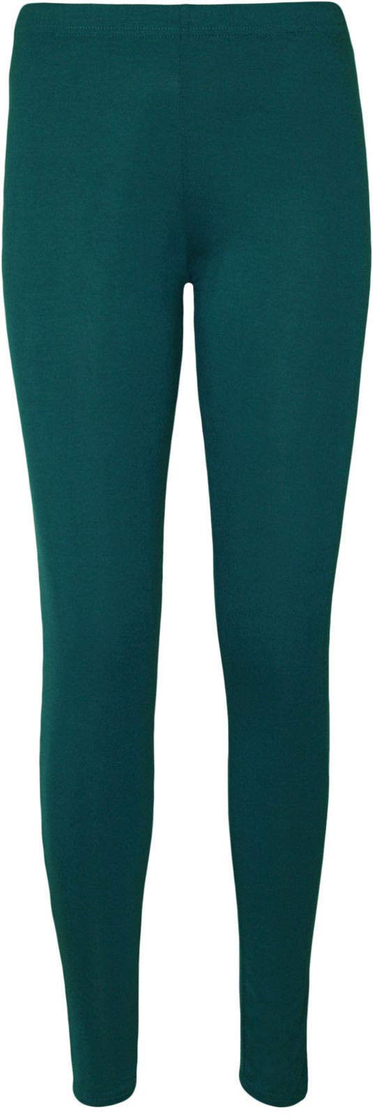 Women’s Full Length Black Leggings – High Waist Stretch Skinny Fit Cotton Ankle Leggings