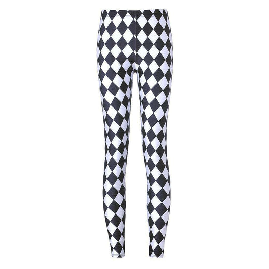 Women's Diamond Print Leggings (S/M–M/L)