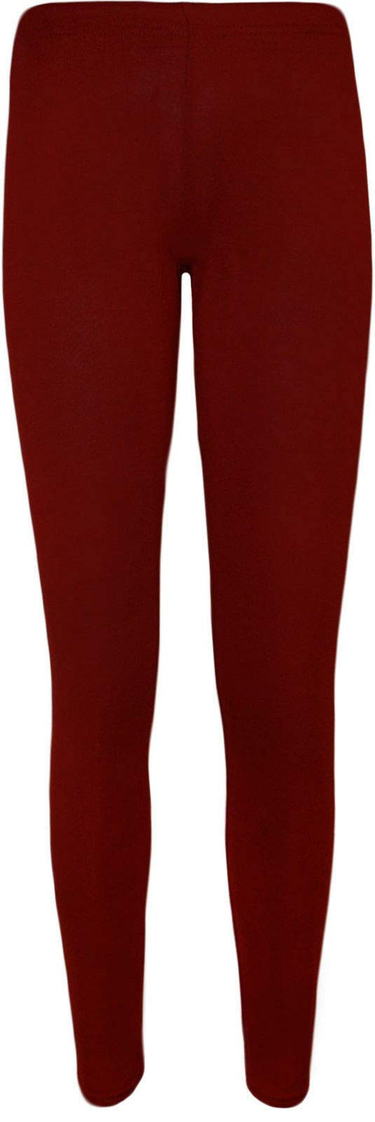 Women’s Full Length Black Leggings – High Waist Stretch Skinny Fit Cotton Ankle Leggings