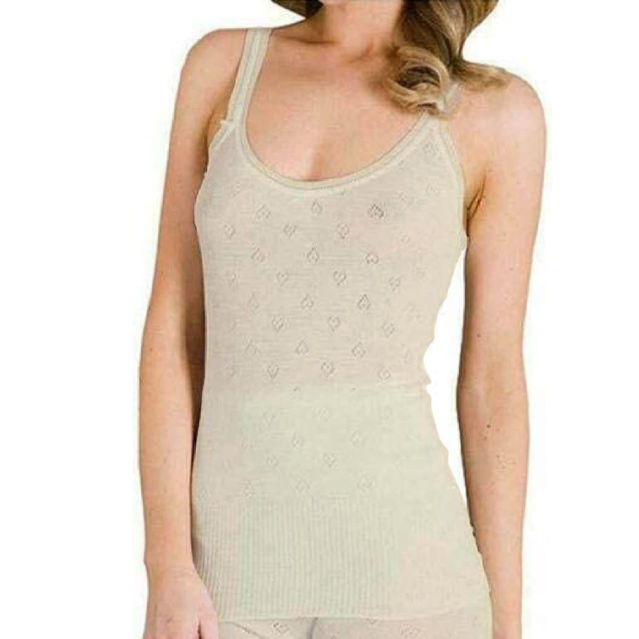 Women’s Thermal Vest Top – Long Sleeve Fleece Lined Base Layer Winter Warm Stretch Top (Round Neck / V Neck)