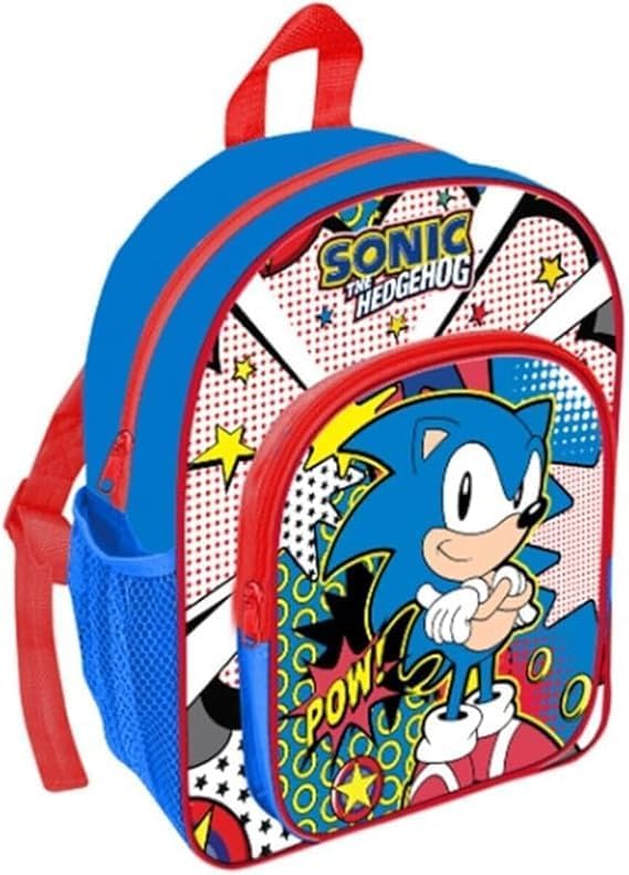 Sonic the Hedgehog Deluxe Backpack – Kids School Bag with Official Character Design, Padded Straps & Large Capacity – Boys Gaming Backpack for School, Travel & Sports (Deluxe Sky Blue)