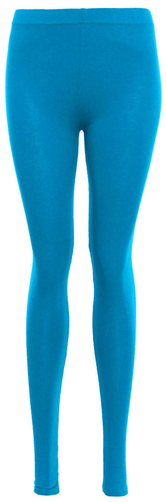 Women’s Full Length Black Leggings – High Waist Stretch Skinny Fit Cotton Ankle Leggings