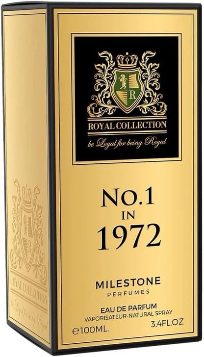No.1 1972 Perfume – Classic Vintage-Inspired Unisex Fragrance | Long-Lasting Warm Woody & Musky Eau de Parfum | Timeless Luxury Scent for Day & Night