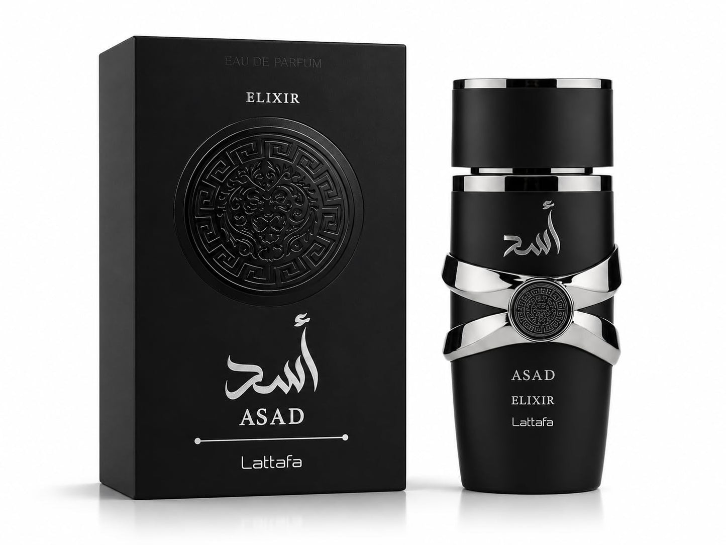 Lattafa Asad Eau de Parfum 100ml – Luxury Arabic Perfume for Men, Long Lasting Spicy Vanilla Amber Fragrance, Strong Projection Designer Style Scent (Asad)