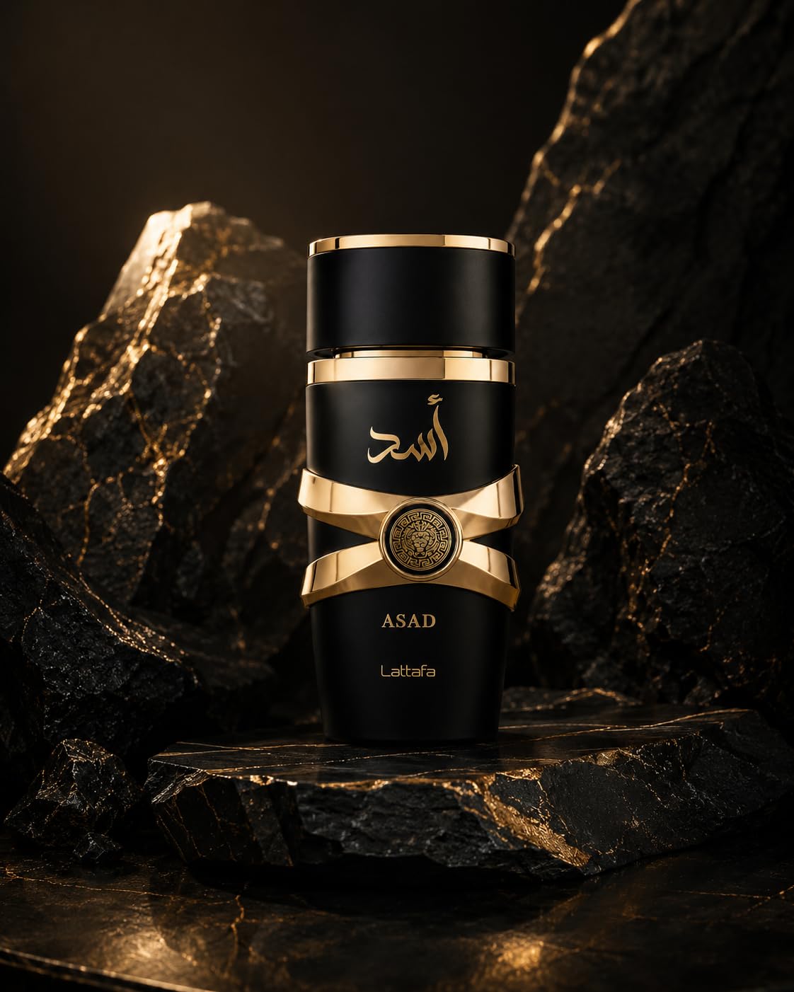 Lattafa Asad Eau de Parfum 100ml – Luxury Arabic Perfume for Men, Long Lasting Spicy Vanilla Amber Fragrance, Strong Projection Designer Style Scent (Asad)