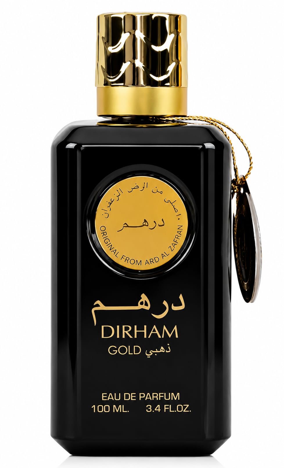 Ard Al Zafaraan Dirham Eau De Parfum – Luxury Long Lasting Arabic Fragrance for Men & Women | Elegant Designer Bottle | Everyday Wear, Special Occasion, Gift Idea (Dirham Gold)
