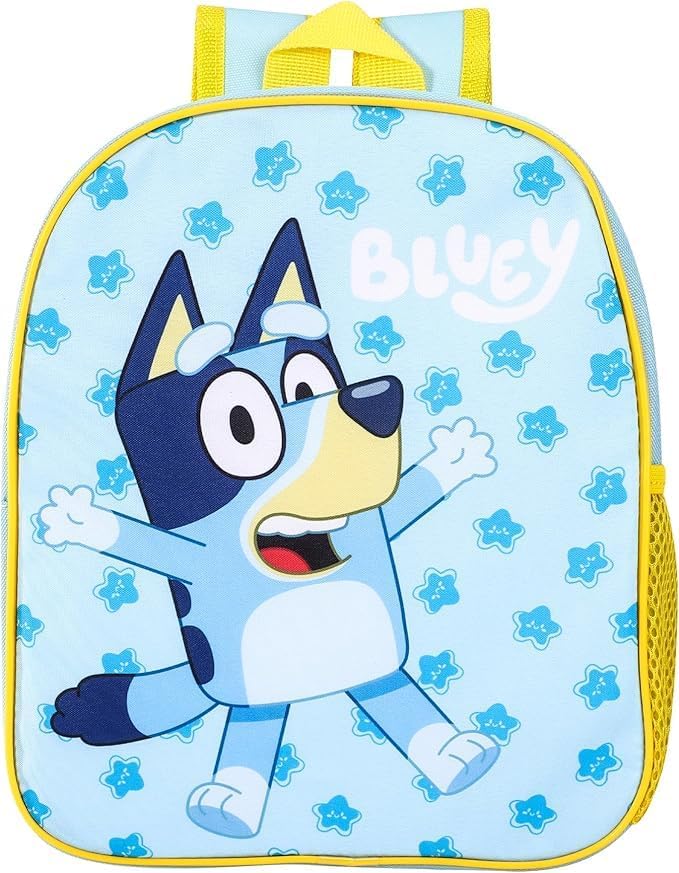 Quickdraw Bluey Backpack & Drawstring P.E Bag - Back To School Carry Bags Set Kids Childrens Travel Bags Bluey Themed - Adjustable Rucksack & Pull String