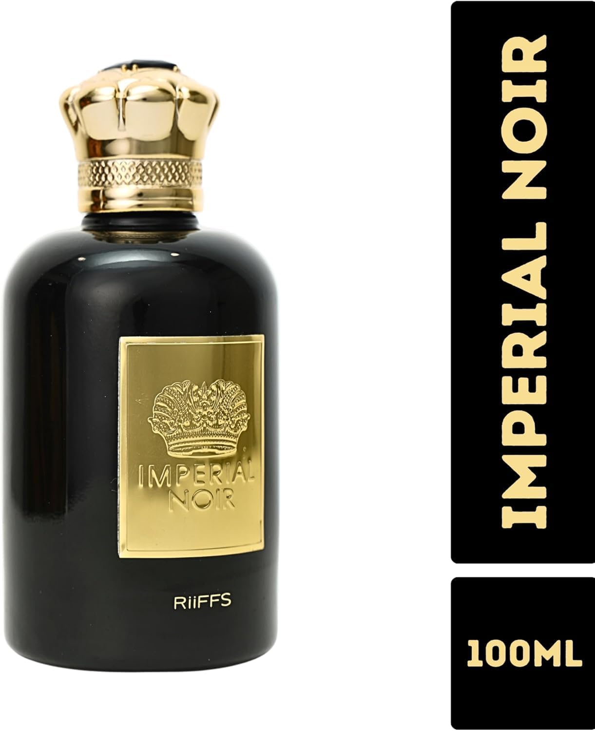 Riiffs Imperial Noir – Dark Luxury Unisex Eau de Parfum | Long-Lasting Warm Spicy & Woody Fragrance | Bold, Sensual Evening Scent for Men & Women