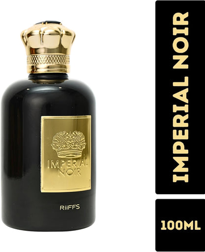 Riiffs Imperial Noir – Dark Luxury Unisex Eau de Parfum | Long-Lasting Warm Spicy & Woody Fragrance | Bold, Sensual Evening Scent for Men & Women