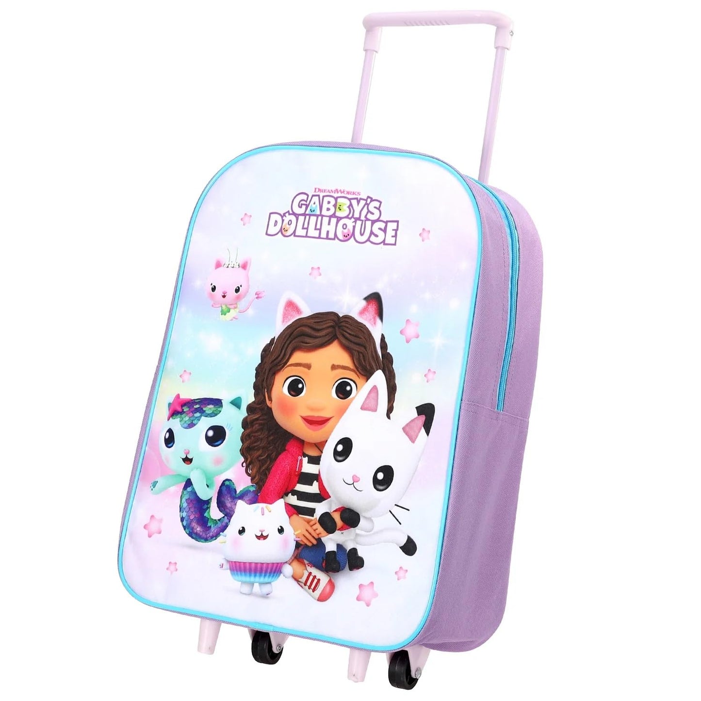 Top Linen Kids Travel Trolley Backpack - Wheeled Suitcase Rucksack Bag - Children Favourite Characters Foldable Carry-on Luggage Carrier Bag - Deluxe Avengers Team Trolley Bag