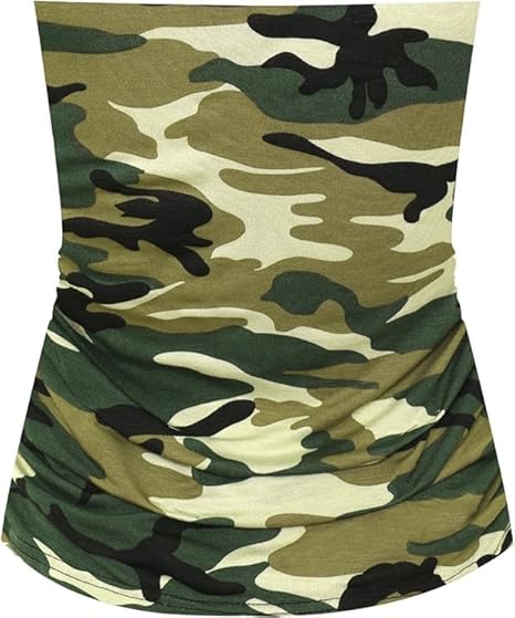 Top Linen Women Bandeau Strapless Boob Tube Top - Sexy Stretchy Off Shoulder Layering Wrapped Breast Bra Crop Tube Vest - Made in UK
