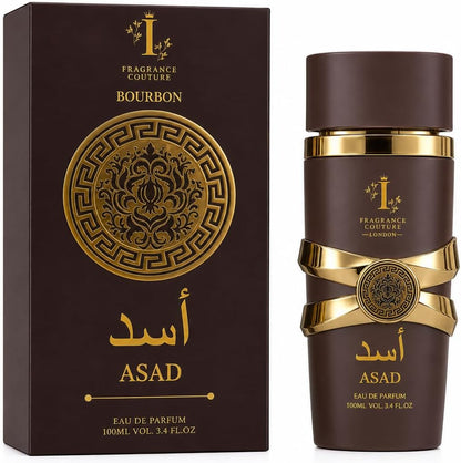 Asad Bourbon By Fragrance Couture Luxury Arabic Perfume for Men 100ml – Long Lasting Oud & Amber Fragrance