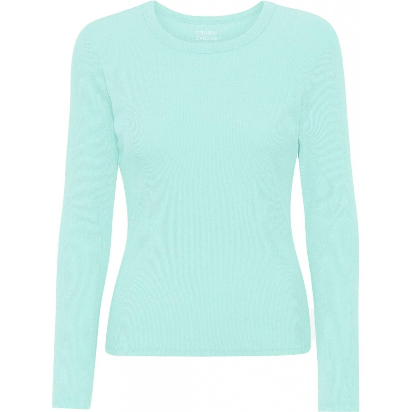 Women’s Long Sleeve T Shirt – Soft Stretch Scoop Neck Fitted Casual Top