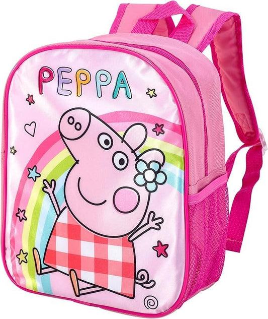 Peppa Pig Premium Backpack for Kids - Girls' Rucksack for Back to School with Adjustable Shoulder Straps -Travel Backpack