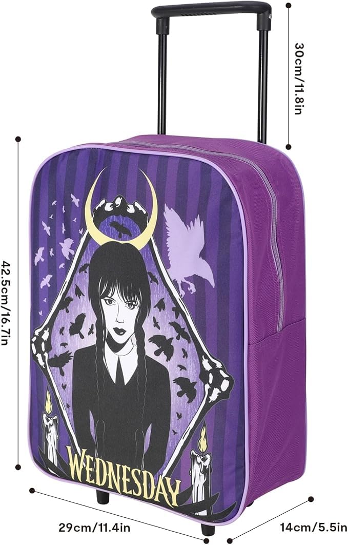 Top Linen Kids Travel Trolley Backpack - Wheeled Suitcase Rucksack Bag - Children Favourite Characters Foldable Carry-on Luggage Carrier Bag - Deluxe Avengers Team Trolley Bag
