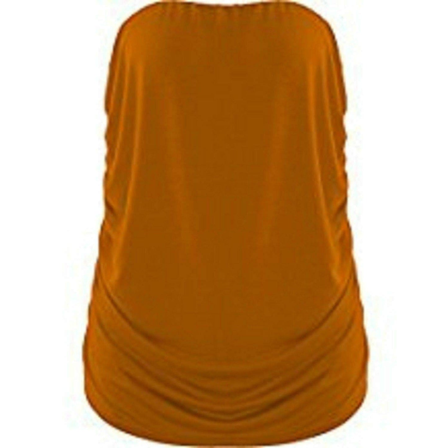 New Womens Ladies Vest Strapless Ruched Sleeveless Boob Tube Bandeau Top 8-26