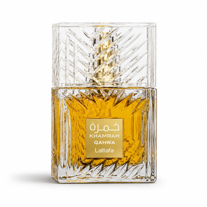 Lattafa Khamrah Eau de Parfum 100ml – Luxurious Long-Lasting Fragrance with Warm Spicy & Sweet Notes | Premium Unisex Perfume | Elegant Gift-Ready Bottle (Khamrah)