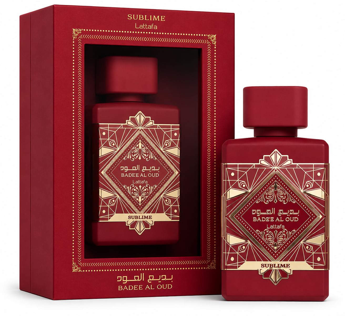 Lattafa Badee Al Oud Eau de Parfum 100ml – Luxury Arabian Oud Perfume for Men & Women, Long Lasting Woody Amber Fragrance, Strong Projection Scent (Amethyst)