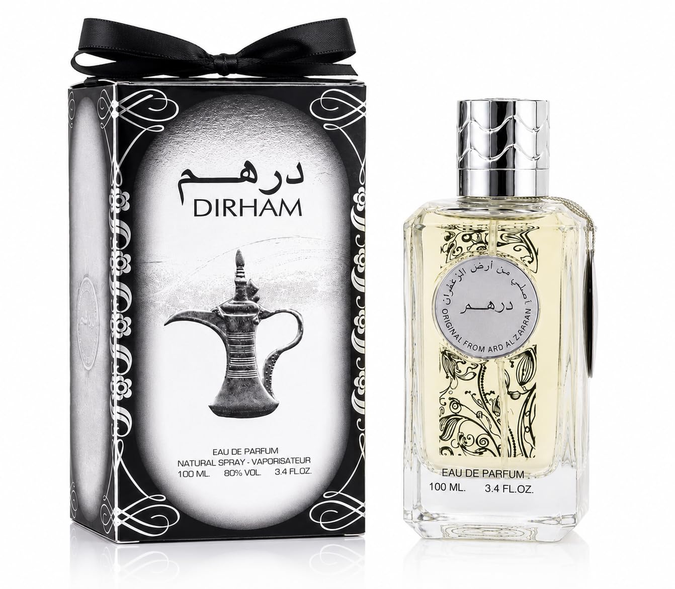 Ard Al Zafaraan Dirham Eau De Parfum – Luxury Long Lasting Arabic Fragrance for Men & Women | Elegant Designer Bottle | Everyday Wear, Special Occasion, Gift Idea (Dirham Gold)