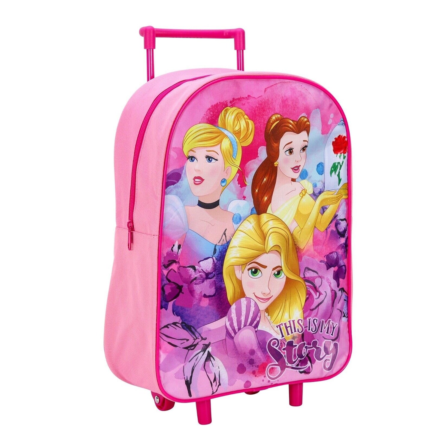 Top Linen Kids Travel Trolley Backpack - Wheeled Suitcase Rucksack Bag - Children Favourite Characters Foldable Carry-on Luggage Carrier Bag - Deluxe Avengers Team Trolley Bag