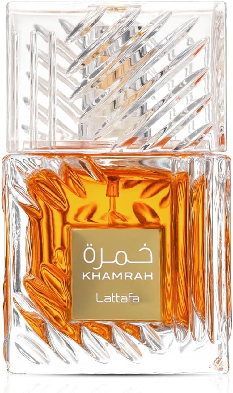 Lattafa Khamrah Eau de Parfum 100ml – Luxurious Long-Lasting Fragrance with Warm Spicy & Sweet Notes | Premium Unisex Perfume | Elegant Gift-Ready Bottle (Khamrah)