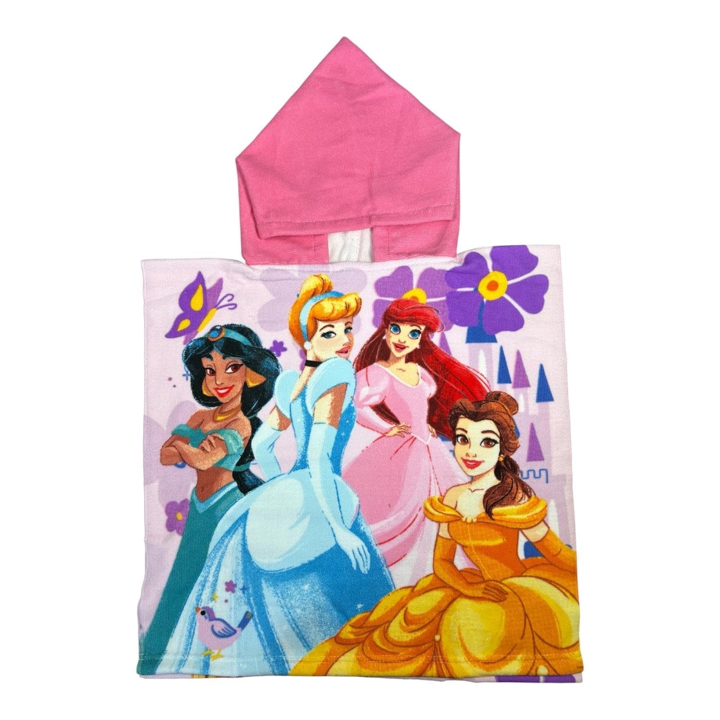Kids Hooded Character Poncho Towel – Soft 100% Cotton Bath, Beach & Pool Cover-Up for Boys & Girls (Ages 3–8) (Av)