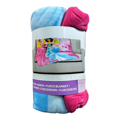 Disney Princess  Fleece Blanket – Soft & Cozy Throw for Boys & Girls – Features Favorite Characters – Lightweight, Warm, and Durable (PR)