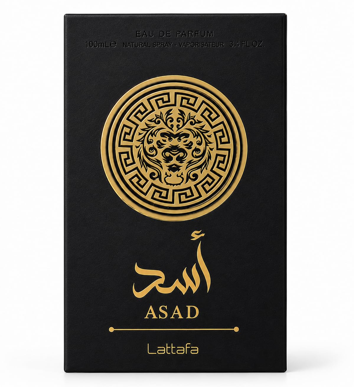 Lattafa Asad Eau de Parfum 100ml – Luxury Arabic Perfume for Men, Long Lasting Spicy Vanilla Amber Fragrance, Strong Projection Designer Style Scent (Asad)