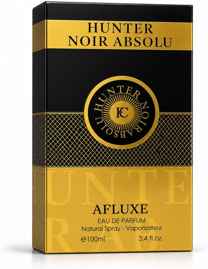 Hunter Noir Absolu Eau de Parfum for Men – Intense Long-Lasting Luxury Fragrance with Woody Amber Notes | Premium Designer Cologne by Fragrance Couture (100ml)