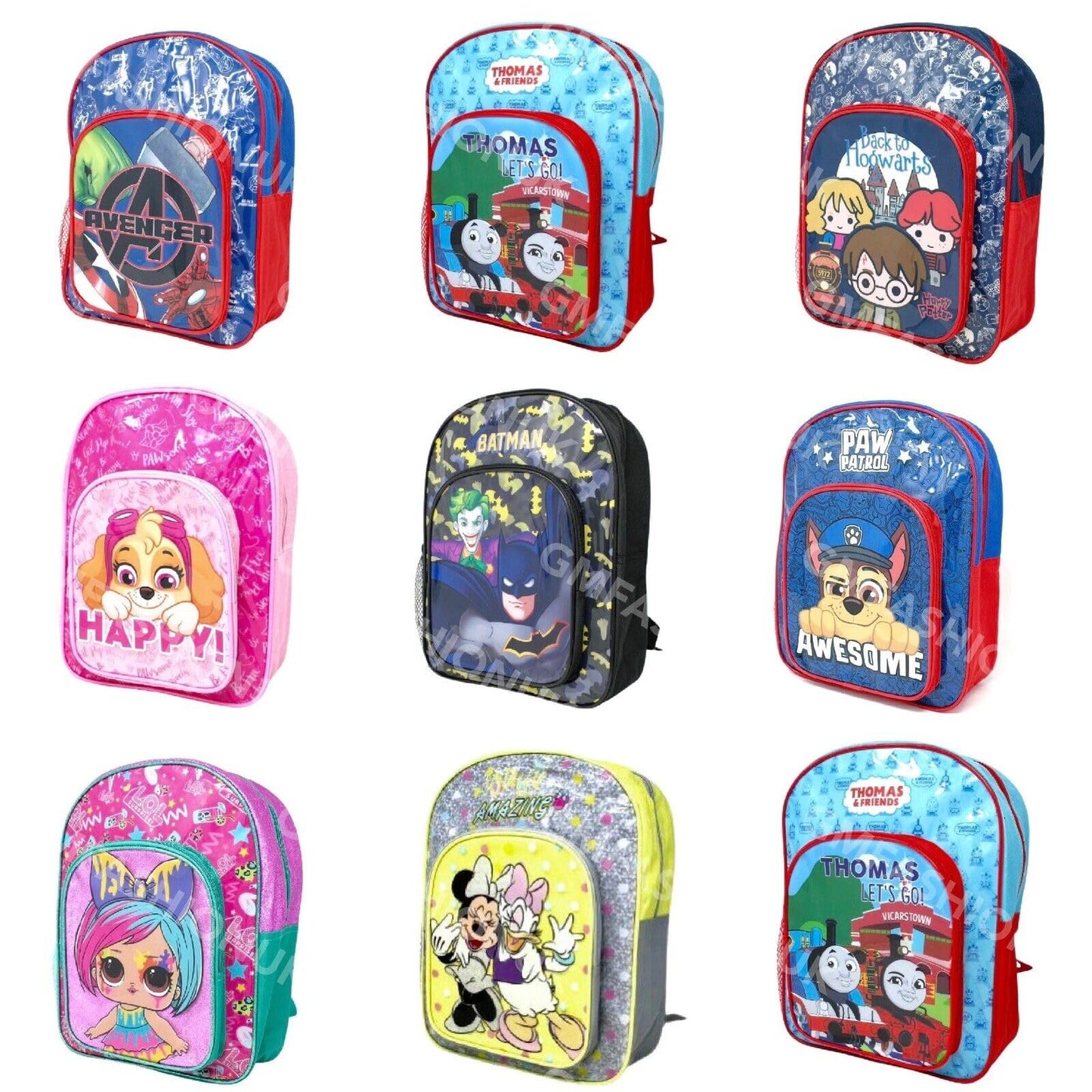 Children Cartoon Official Character Backpack For School - Lightweight Rucksack Travel Backpack Kids - 3D Disney Princess (Princess Vibes) Back Pack